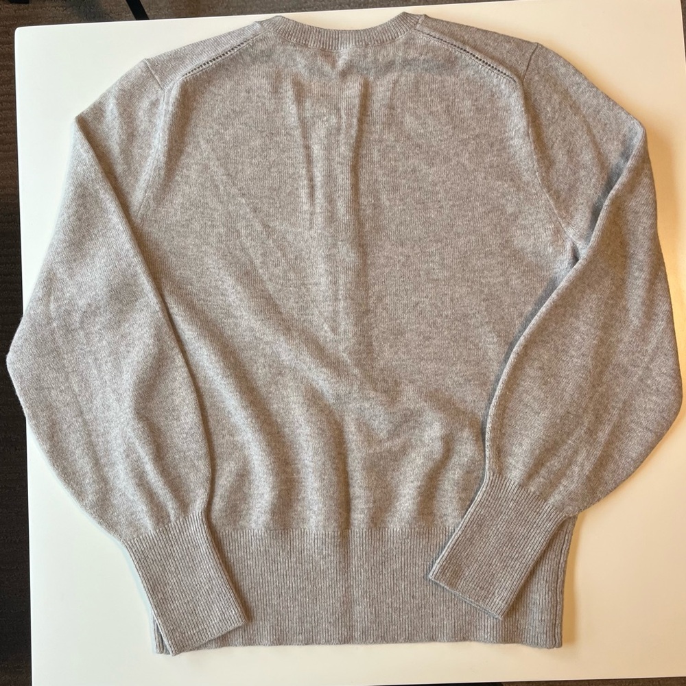Everlane Gray Button-Up Sweater - image 2